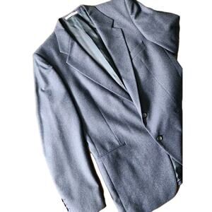 Yves Saint Laurent YSL Designer Navy Wool Blazer Sport Coat Men's Size 40R